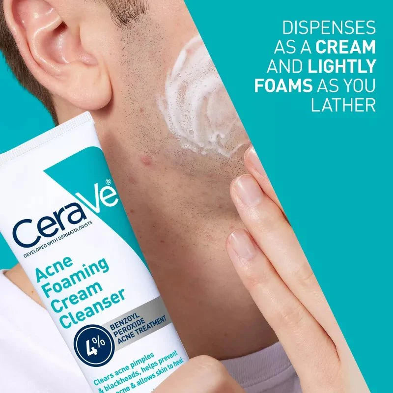 CeraVe Acne Foaming Cream Cleanser