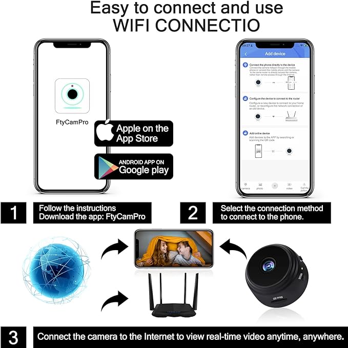A9 Mini WiFi Camera – Smart Wireless Security Monitor with Night Vision & HD Video Surveillance