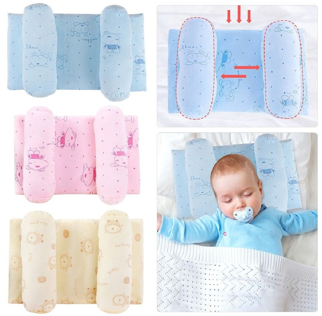Baby Shaping Head Support Pillow Anti-Roll, Anti-Twist, Newborn Neck & Spine Support