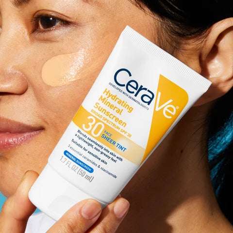 Cerave Hydrating Mineral Sunscreen SPF 30 Face Lotion